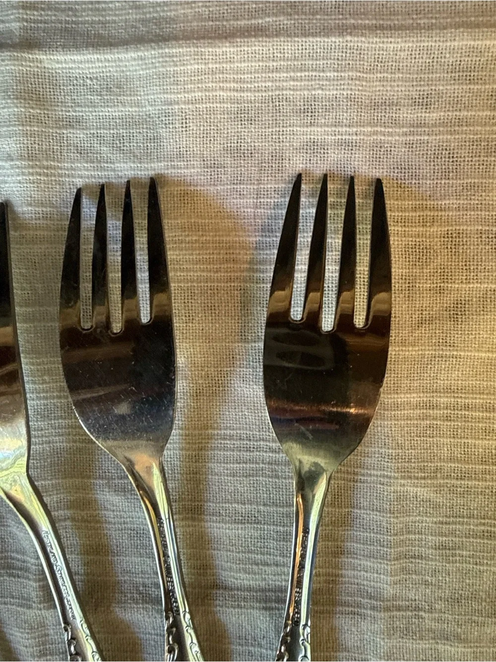 Vtg Oneida Northland Stainless Steel Salad Forks 6.25” - Set of 6 - READ